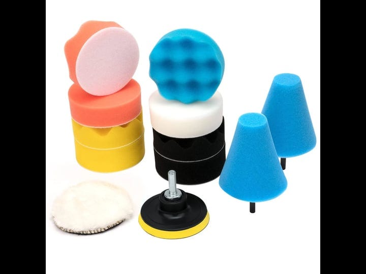 ychow-tech-3-inch-drill-buffing-pad-13pcs-car-foam-polishing-pads-kit-car-buffers-and-polishers-kit--1