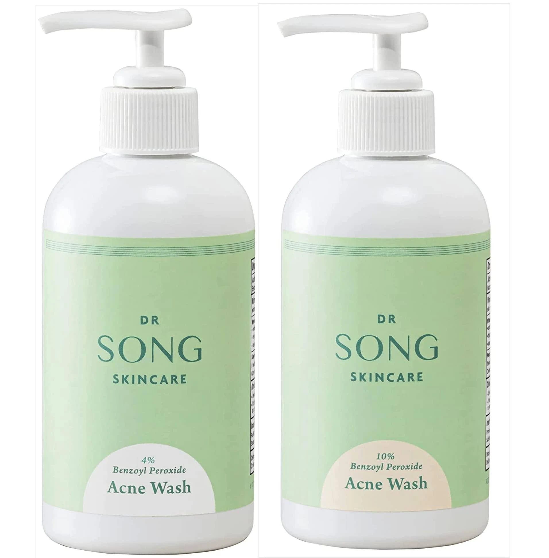American-Made Benzoyl Peroxide Acne Wash 4% and 10% Intro Kit | Image