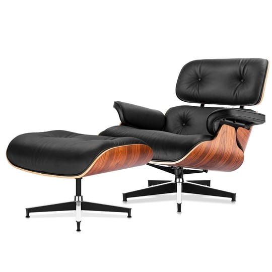 top-black-grain-leather-mid-century-chaise-lounge-chair-and-ottoman-modern-chair-classic-design-pali-1