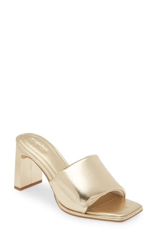 Shimmering Gold Metallic Slide Sandal at Nordstrom | Image