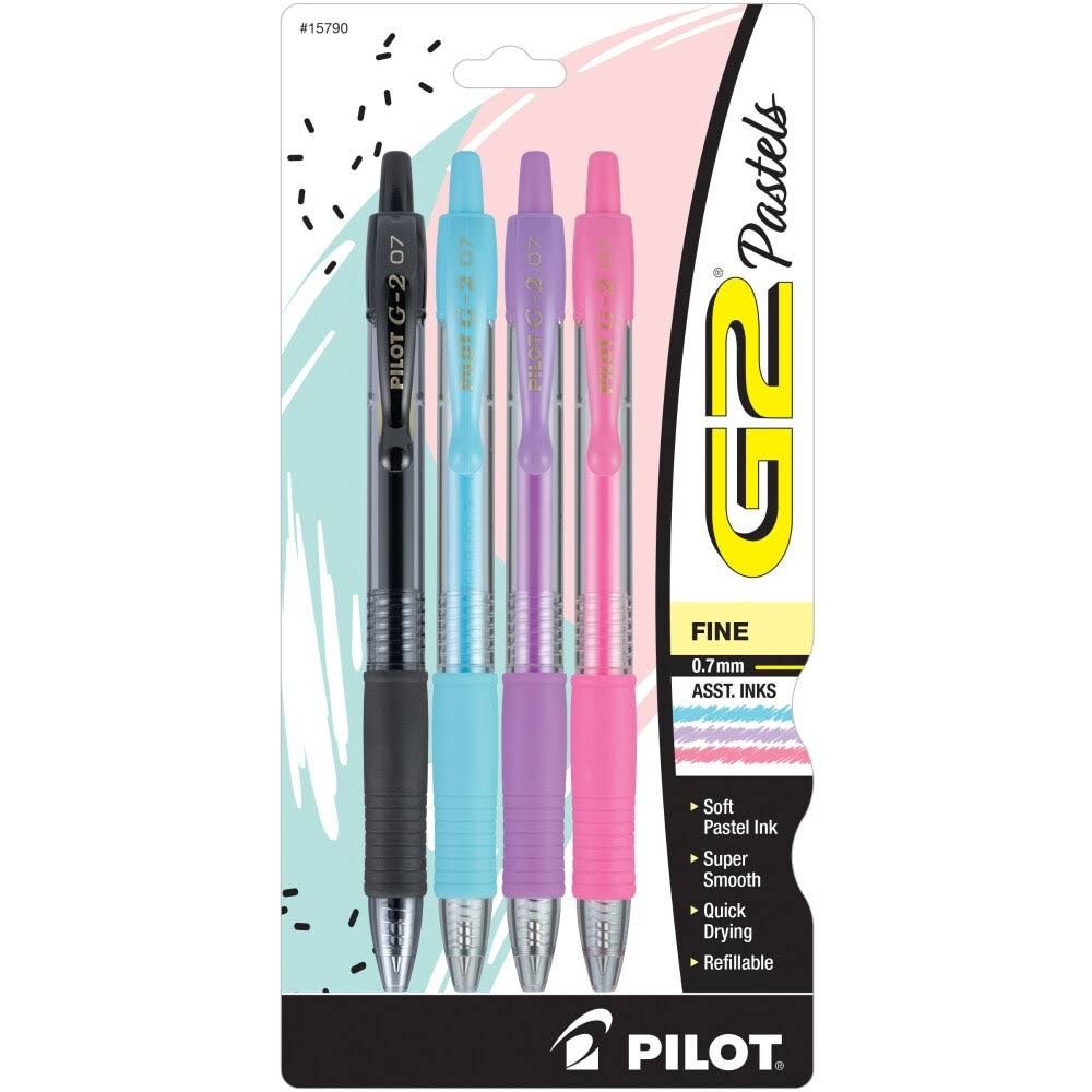 Pilot G2 Fine Point Pastel Ink Pens - 4 Count | Image
