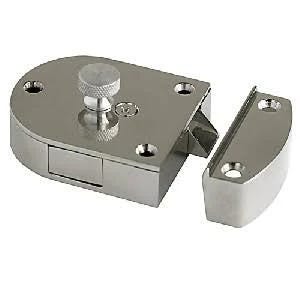 Chrome Finish Secret Gate Latch by Major Mfg | Image