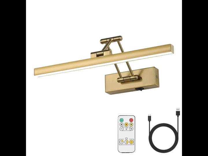 pasoar-picture-light-battery-operated-brass-15-7-inch-long-rechargeable-wall-lights-dimmable-led-lib-1