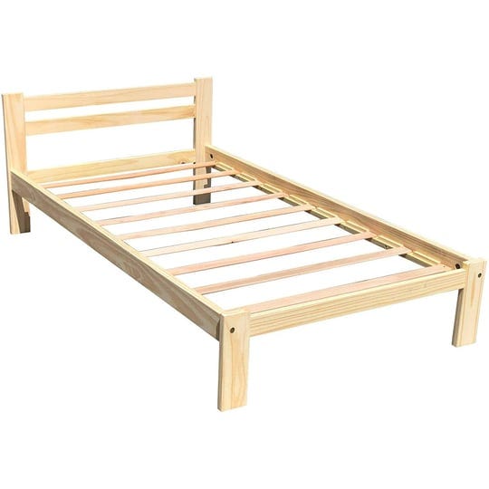 amazonas-twin-size-wooden-bed-solid-pine-wood-and-hardwood-slats-unfinished-bed-yellow-1