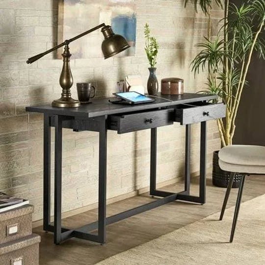 weston-home-talvas-2-drawer-desk-with-power-outlet-black-1