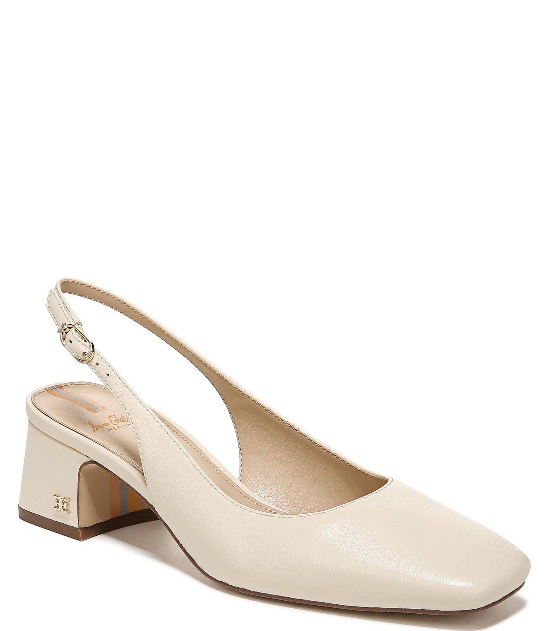 Ivory Slingback Heels: Chic and Comfortable Design | Image