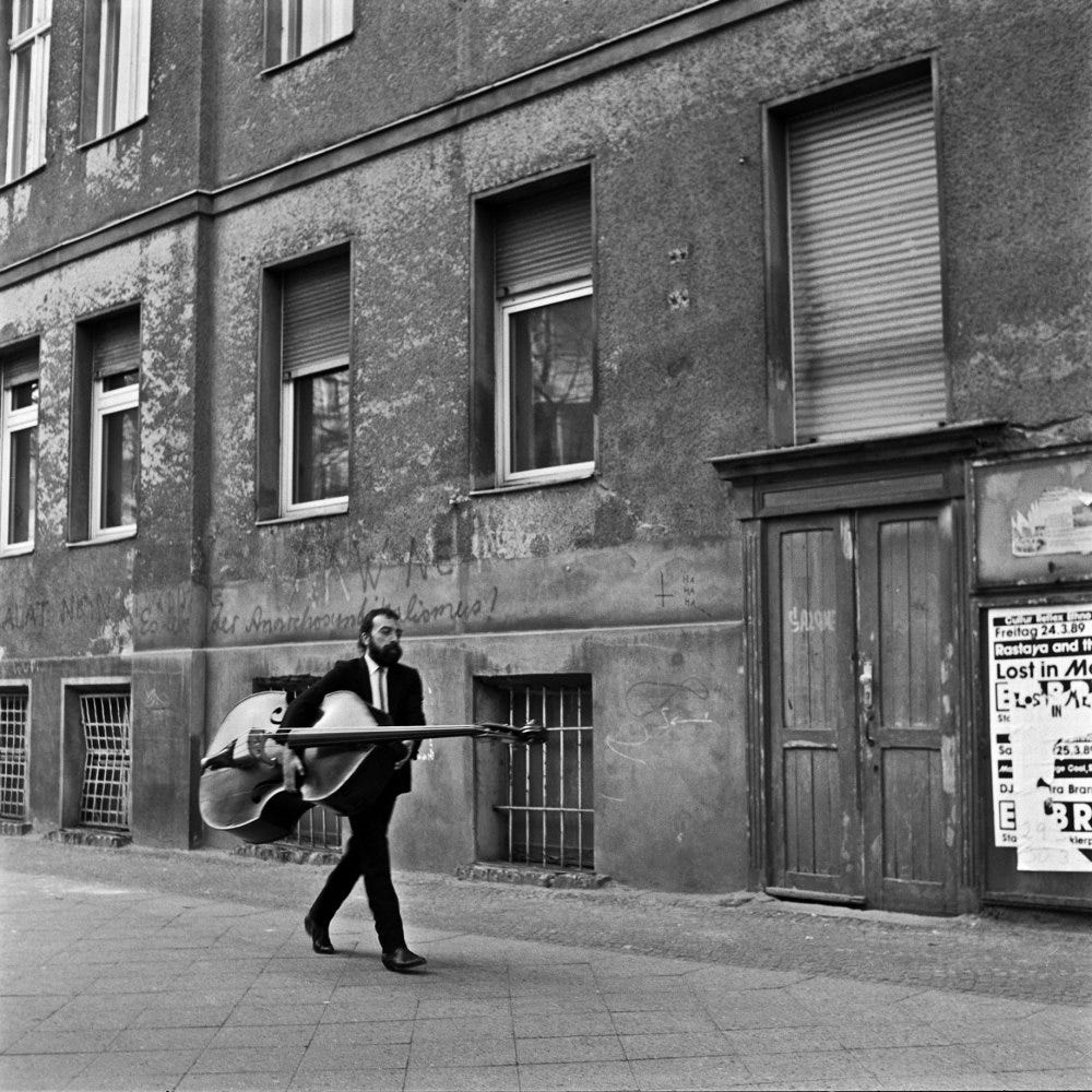 Latent Fissures is an exhibition of 27 photographs taken in black and white by Jorge Andres Castillo that show the life of West and East Berlin prior to the fall of the Wall. It takes a socialist look from the street before any hint of the cracks that were about to happen behind the Iron Curtain.