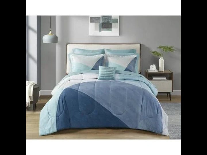 mainstays-blue-geo-10-piece-bed-in-a-bag-comforter-set-with-sheets-full-1