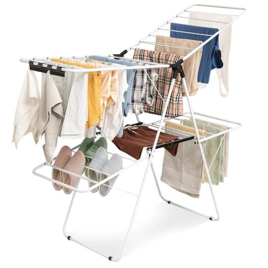 tangkula-2-level-clothes-drying-rack-foldable-drying-hanger-w-height-adjustable-gullwing-steel-frame-1