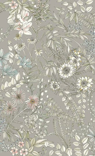 full-bloom-beige-floral-wallpaper-1