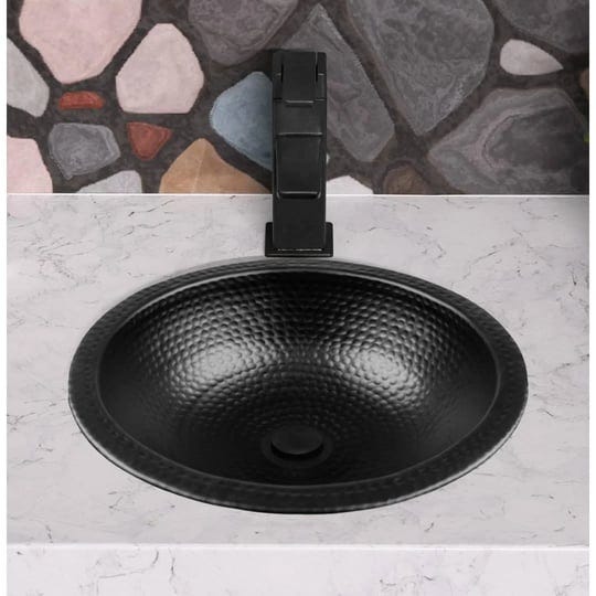 monarch-abode-19194-black-hand-hammered-rotunda-dual-mount-bathroom-vanity-sink-16-inches-1