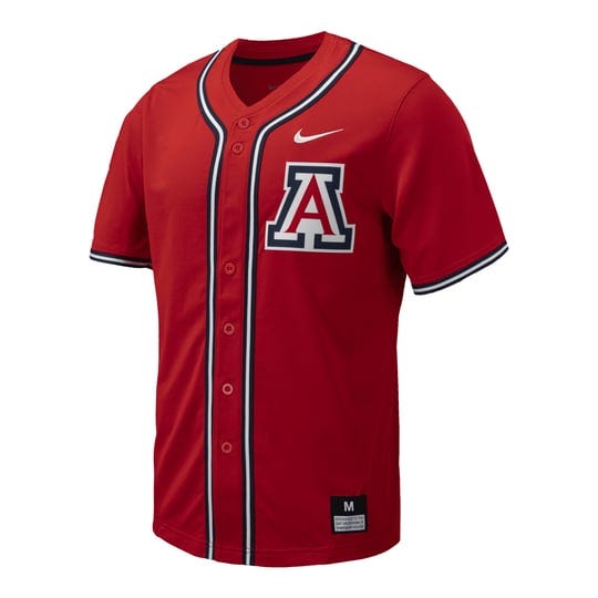 mens-nike-red-arizona-wildcats-replica-full-button-baseball-jersey-size-large-1