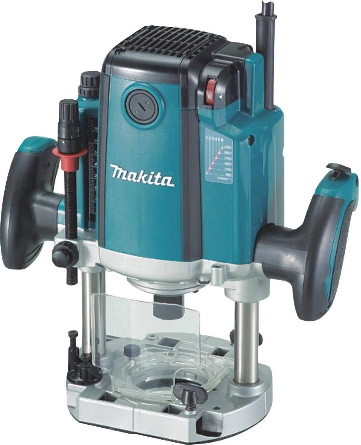 Makita RP2301FC 3-1/4 HP Plunge Router: Variable Speed and Ergonomic Features | Image