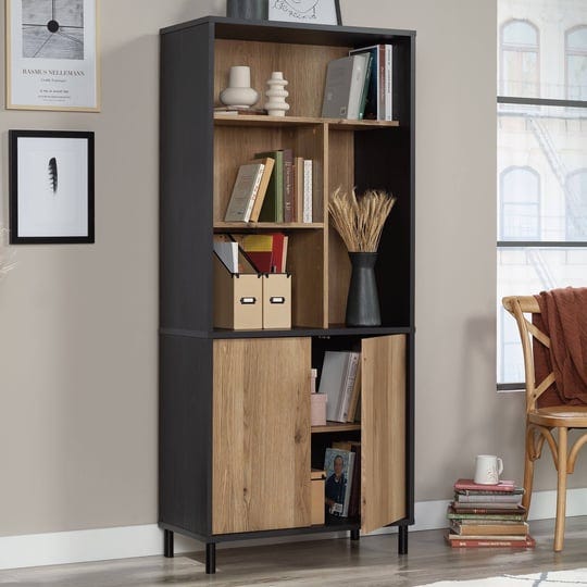 sauder-acadia-way-5-shelf-bookcase-raven-oak-1