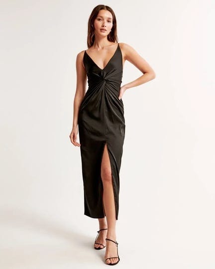 womens-draped-twist-front-maxi-dress-in-black-size-s-abercrombie-fitch-1