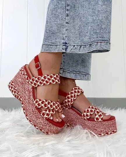 dolce-woven-platform-sandals-red-1