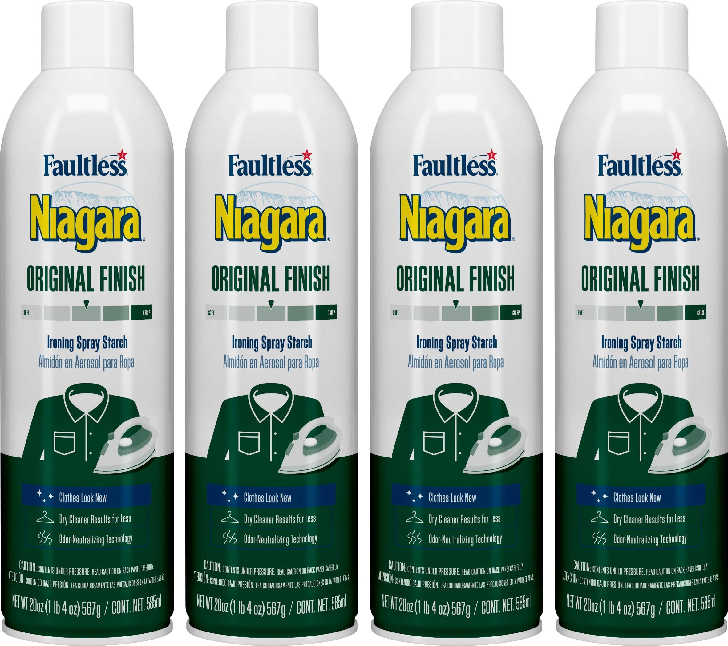 Niagara Starch Spray Iron Aid (4-Pack, 20 oz) - Durafresh Scent | Image