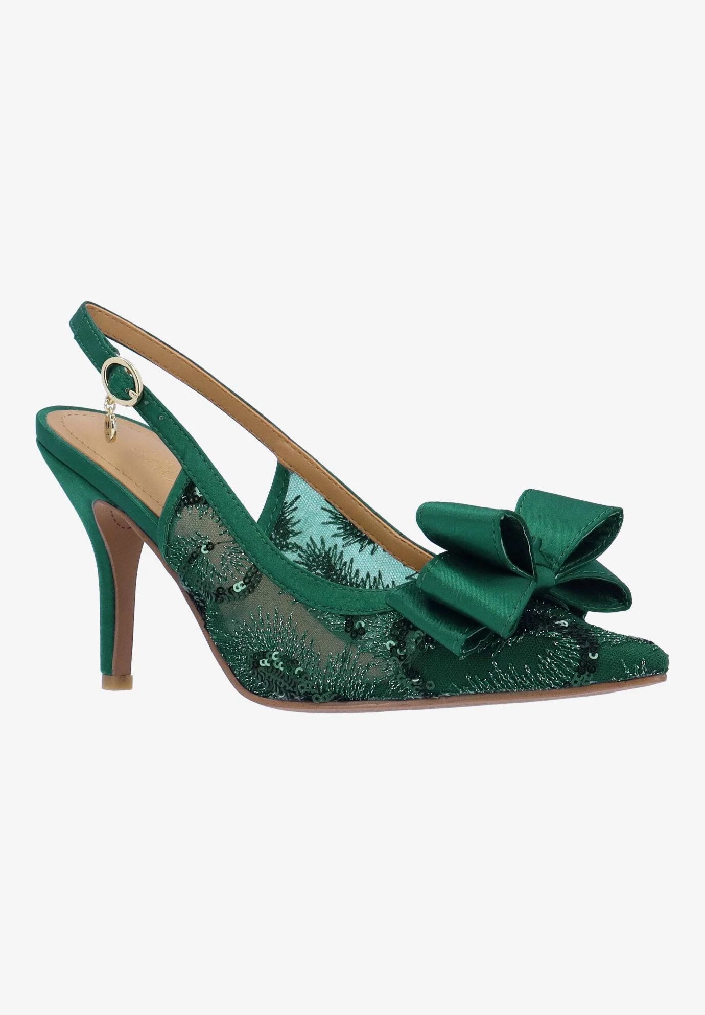 Emerald Green Deloris Women's Pump Shoes | Image