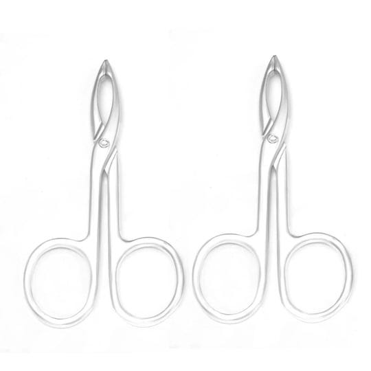 motanar-2-pieces-tweezers-scissor-handle-straight-tip-scissor-shaped-eyebrows-tweezers-for-hair-pluc-1