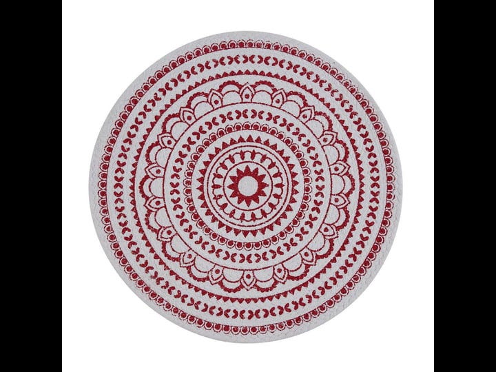 split-p-medallion-round-printed-placemat-set-red-1