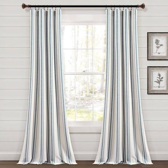 lush-decor-farmhouse-stripe-yarn-dyed-cotton-window-curtain-panel-pair-84-x-42-blue-1