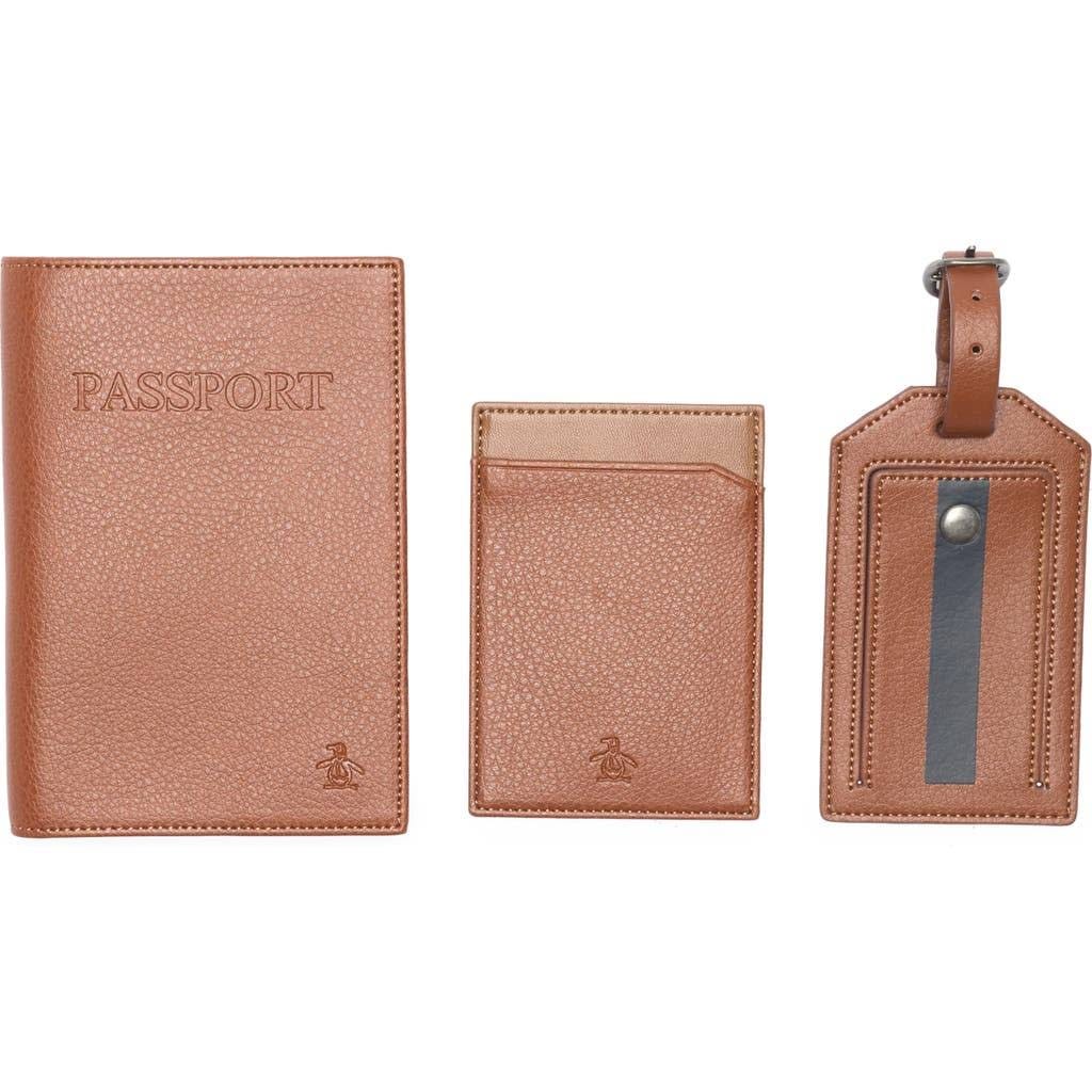 Original Penguin Tan Passport Holder Set at Nordstrom Rack | Image