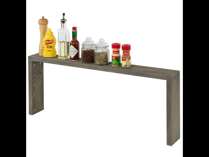 mygift-vintage-gray-wood-stove-top-spice-rack-shelf-riser-farmhouse-kitchen-display-storage-rack-fit-1