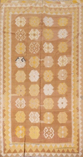 rug-source-brown-yellow-wool-kilim-persian-area-rug-5x10-1