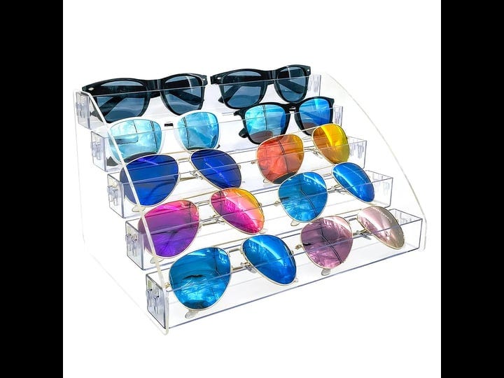 minesign-sunglasses-organizer-clear-eyeglasses-display-case-eyewear-storage-tray-box-for-glasses-tab-1