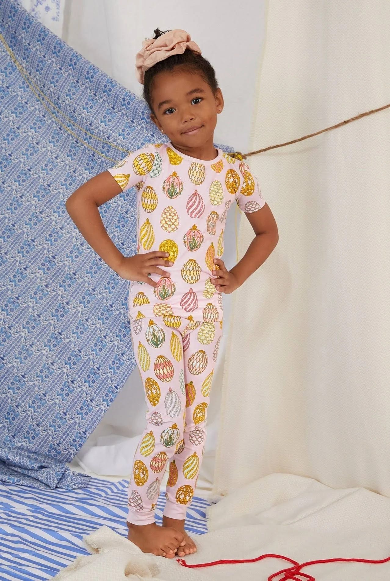Egg Hunt Pajamas for Kids: Bedhead Stretch Jersey Short Sleeve Set | Image
