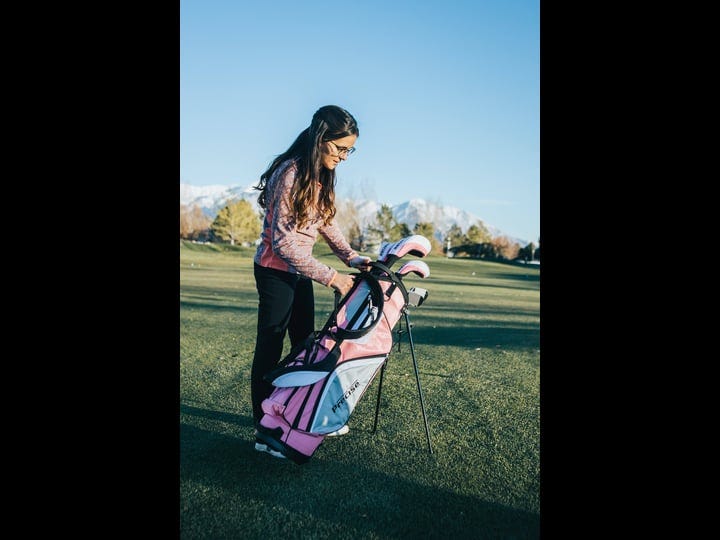 precise-top-line-ladies-pink-right-handed-m5-golf-club-set-for-petite-ladies-height-5-to-53-includes-1