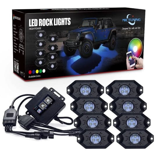 mictuning-8-pods-2nd-gen-rgb-led-rock-light-kit-with-bluetooth-controller-timing-funtion-1