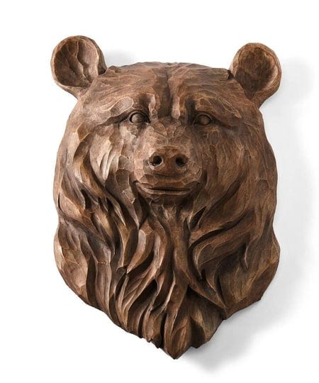 bear-head-wall-plaque-brown-resin-13-8-high-wall-weathered-wild-animal-textured-1