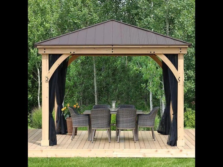 meridian-12-ft-x-12-ft-premium-cedar-shade-gazebo-with-coffee-brown-aluminum-roof-and-uv-resistant-p-1