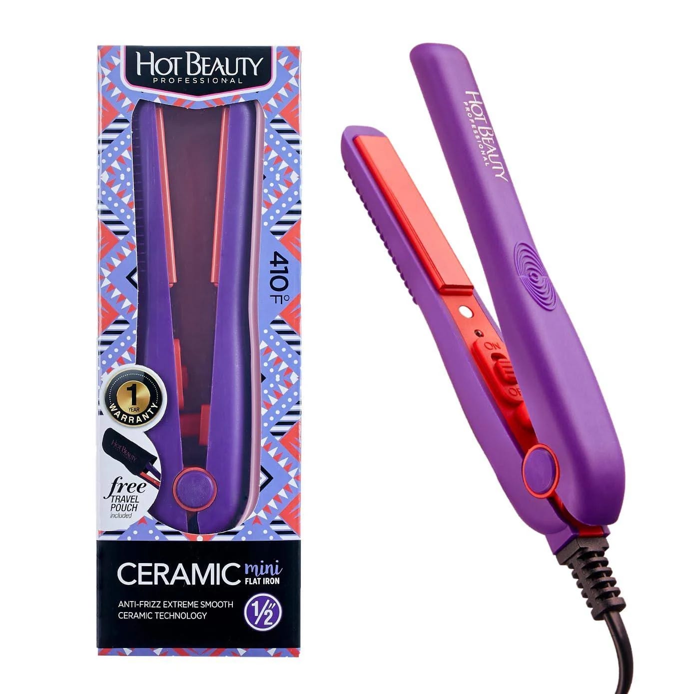 Travel-Size Mini Hair Straightener with Ceramic Plates | Image