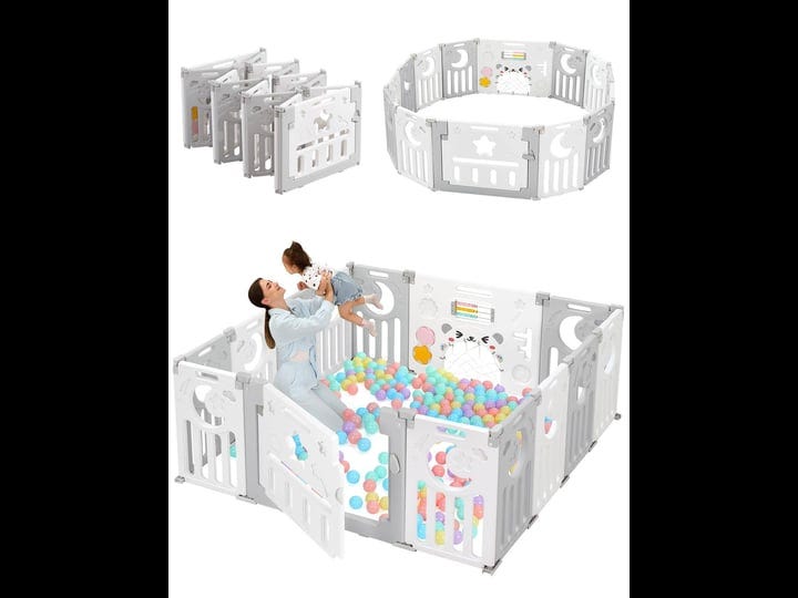 baby-playpen-dripex-upgrade-foldable-kids-activity-centre-safety-play-1