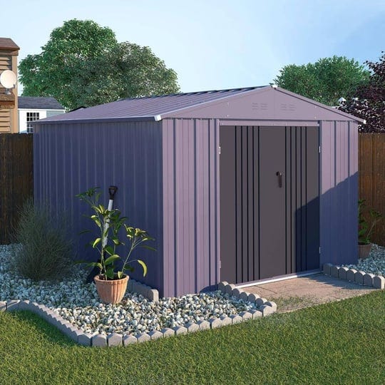 veikous-8-ft-w-x-10-ft-d-metal-outdoor-storage-shed-80-sq-ft-gray-1