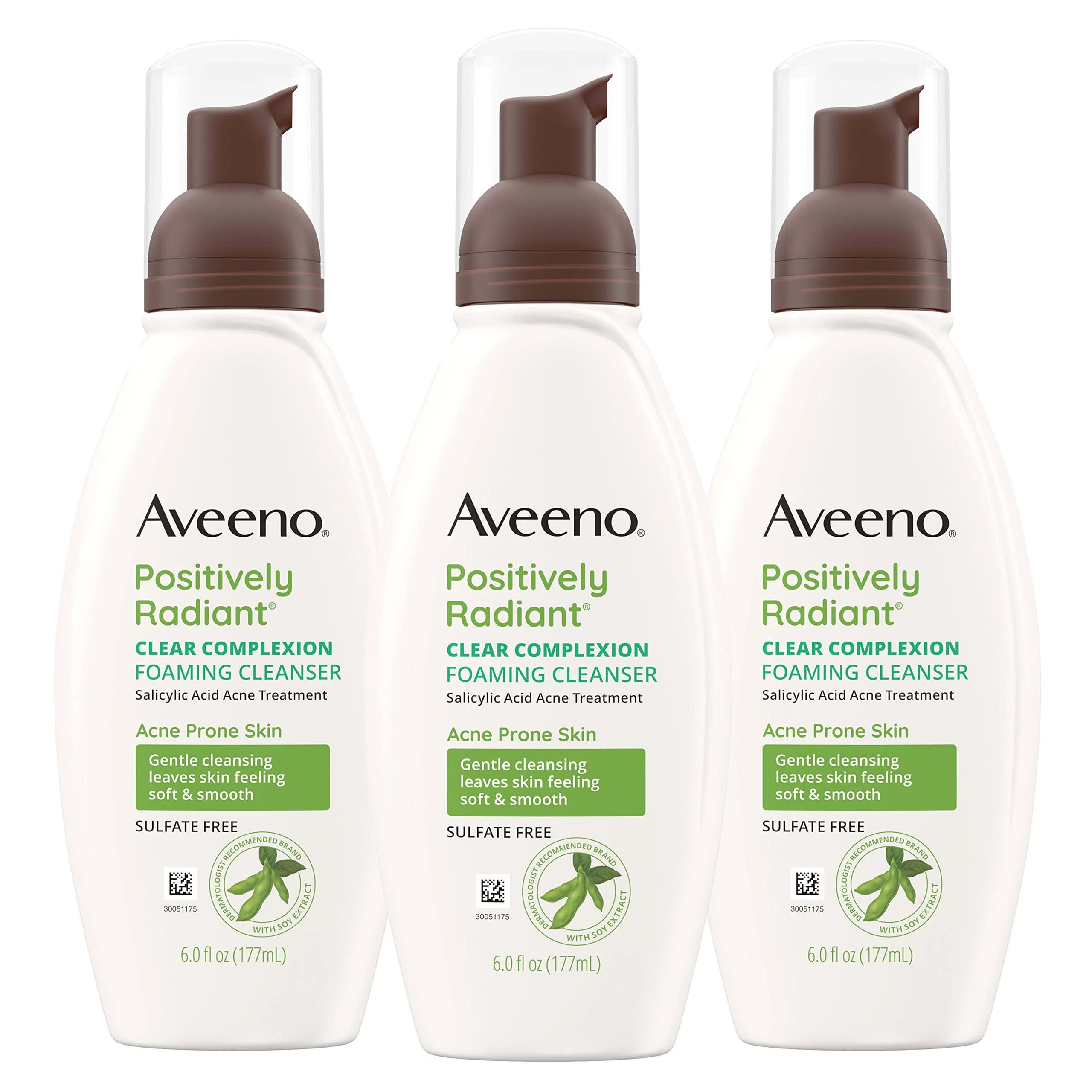 Aveeno Clear Complexion Foaming Facial Cleanser for Acne-Prone Skin | Image