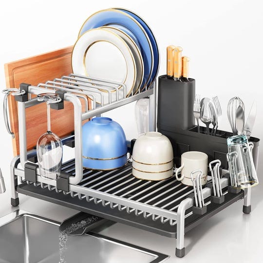 pxrack-dish-drying-rack-aluminum-2-tier-multifunctional-7-in-1-dish-racks-for-kitchen-counter-with-d-1