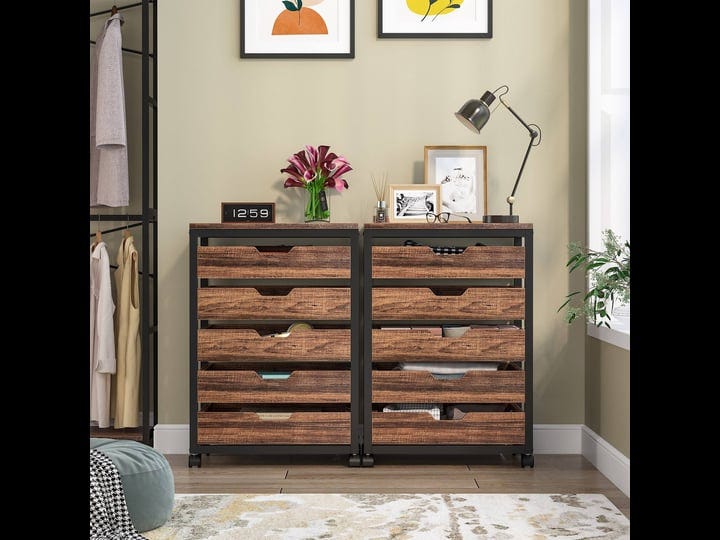 5-drawer-chest-wood-storage-dresser-cabinet-with-wheels-industrial-storage-drawer-organizer-cart-1