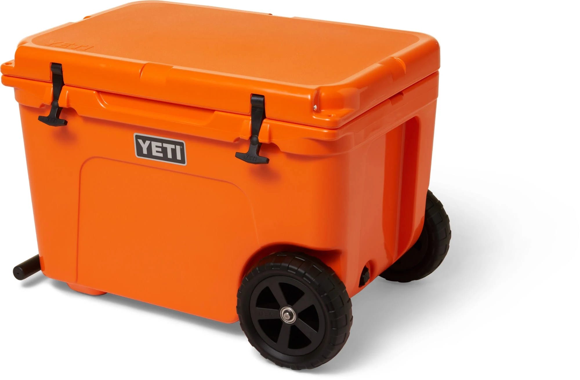 Yeti Tundra Haul Wheeled Cooler - Orange and Tough as Guts | Image