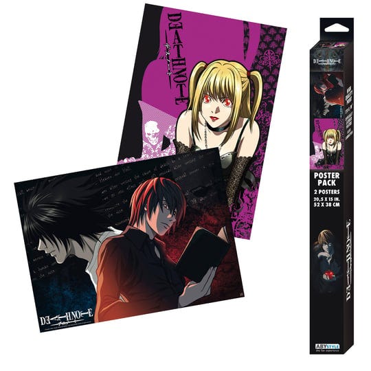 death-note-l-vs-light-misa-boxed-poster-set-1