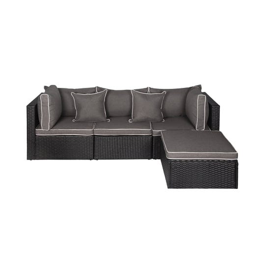 4-piece-outdoor-patio-sofa-sectional-with-back-cushions-black-gray-1