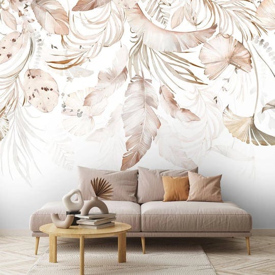 boho-abstract-banana-leaf-art-wallpaper-mural-1