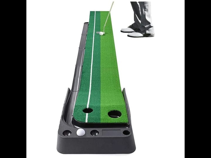 axgear-indoor-golf-putting-green-golf-training-putting-mat-tracks-with-auto-ball-return-size-11-8-in-1