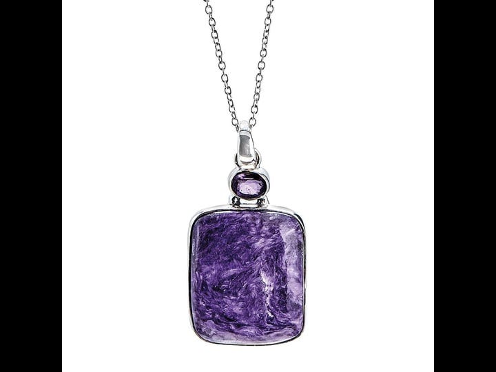 floriana-womens-charoite-amethyst-necklace-gemstone-pendant-silver-setting-1