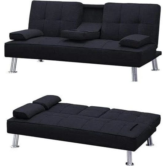 hansones-futon-sofa-bed-modern-artificial-leather-couch-bed-loveseat-convertible-daybed-with-2-cup-h-1