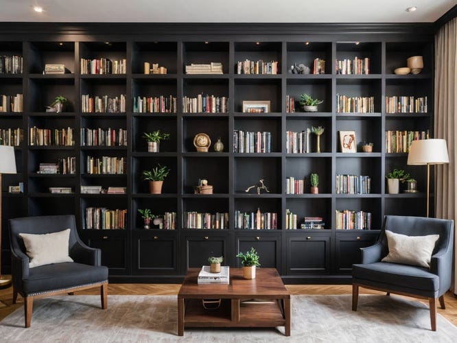 2-Shelf-Black-Bookcases-1