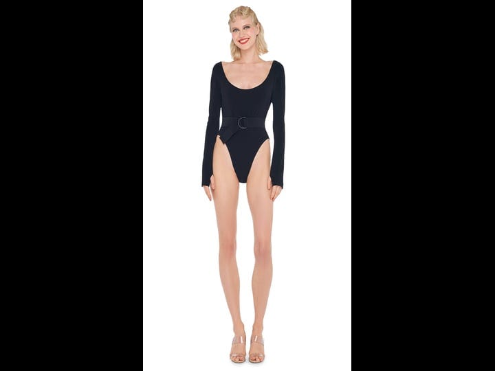 norma-kamali-womens-long-sleeve-deep-scoop-neck-bodysuit-black-1