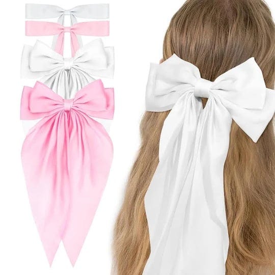 whavel-hair-bow-4pcs-pink-white-silky-satin-bow-clips-for-women-and-girls-cute-hair-accessory-for-da-1
